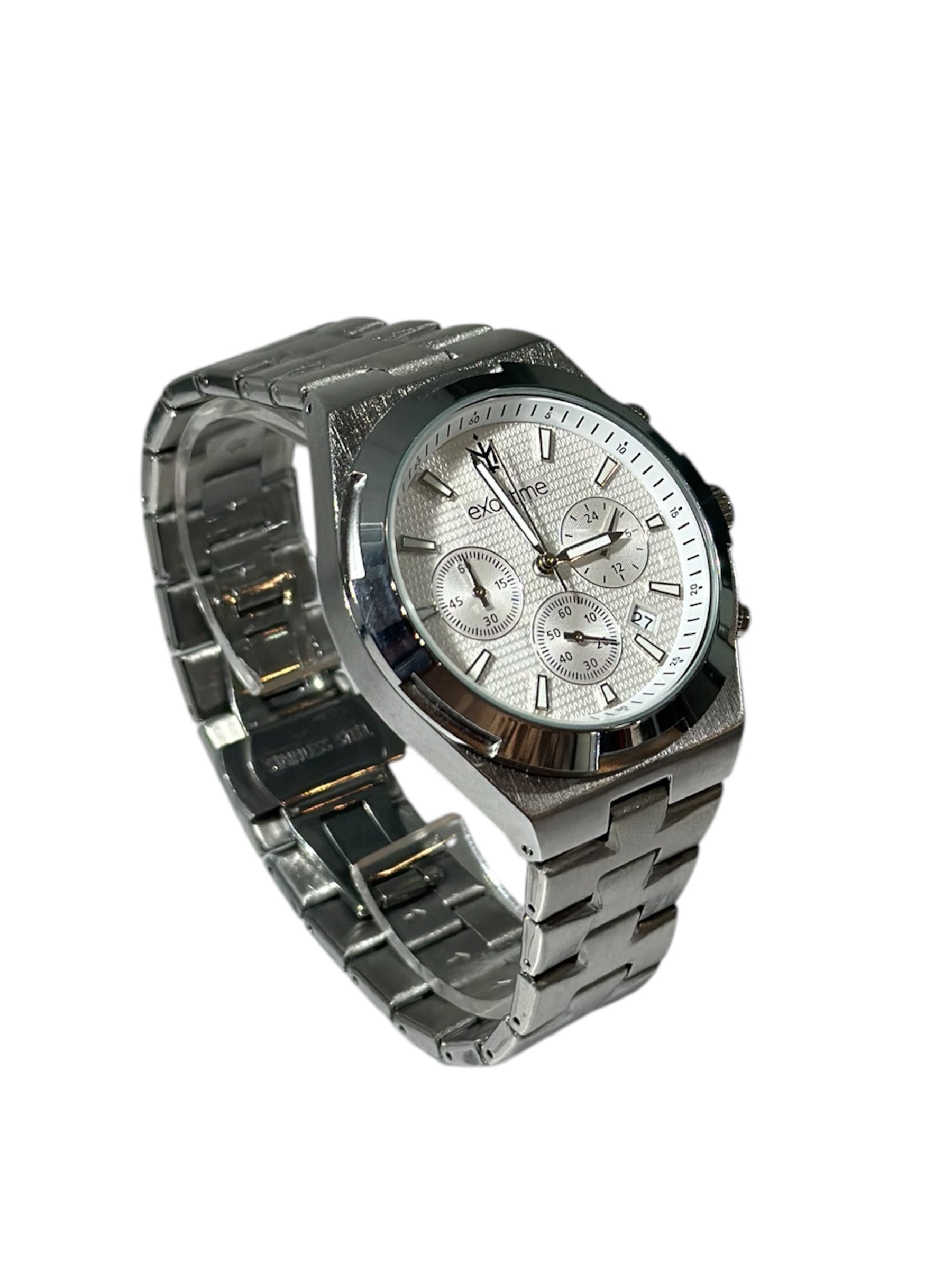 Steel Watch Quartz Movement / Red Dial