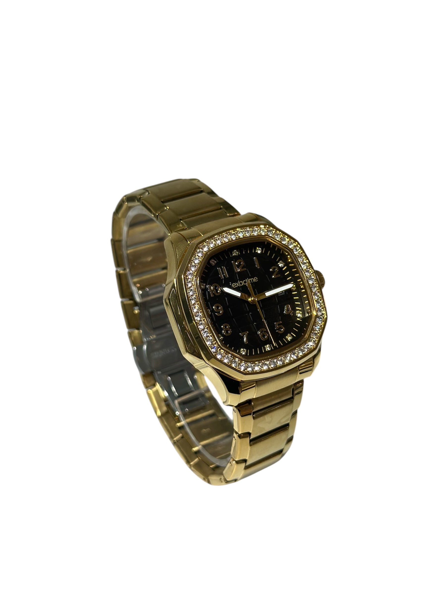 Steel Watch Quartz Movement / Black Dial