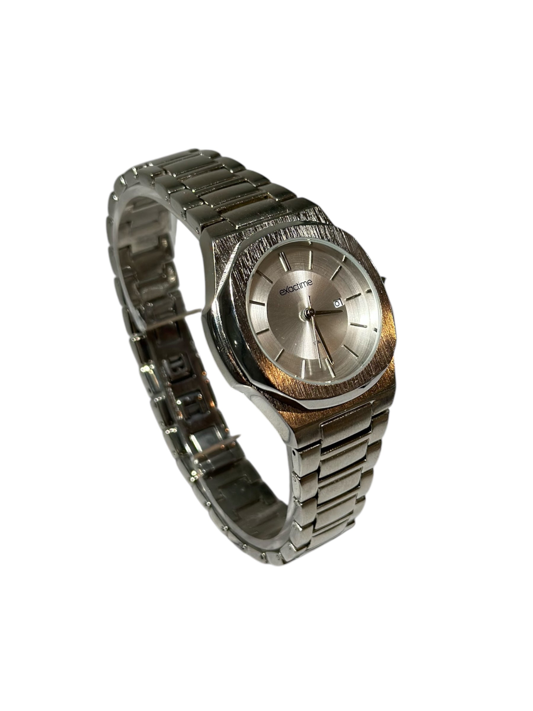 Reloj Plateado de Acero Inoxidable