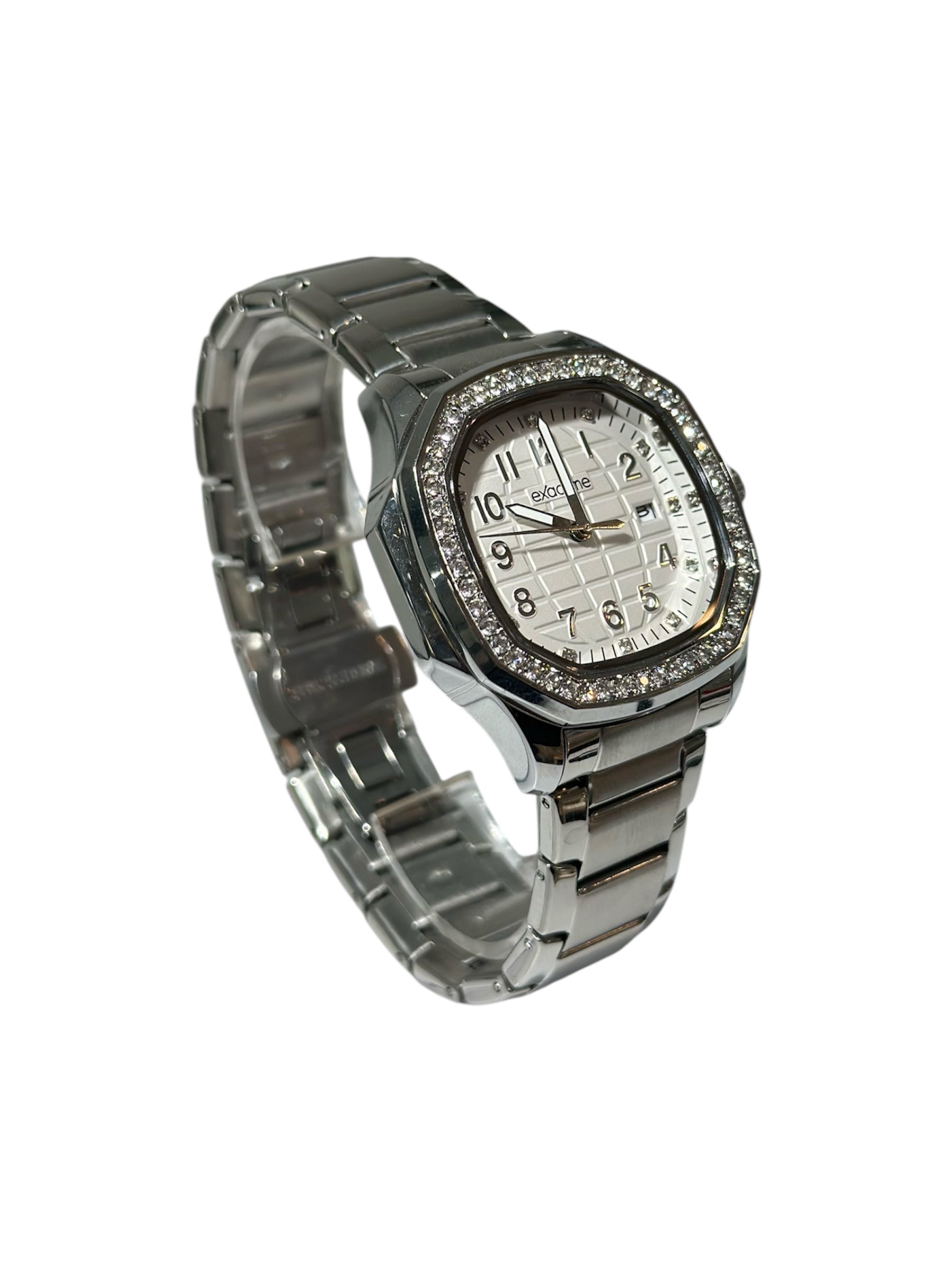 Steel Watch Quartz Movement / Black Dial