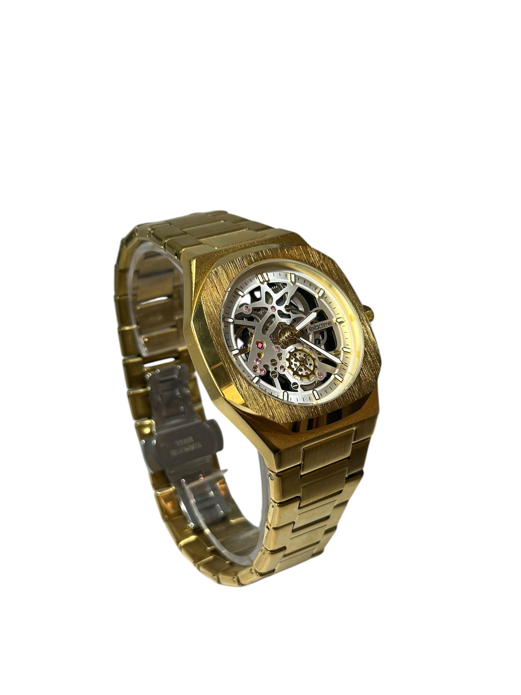 Steel Watch Quartz Movement / Black Dial
