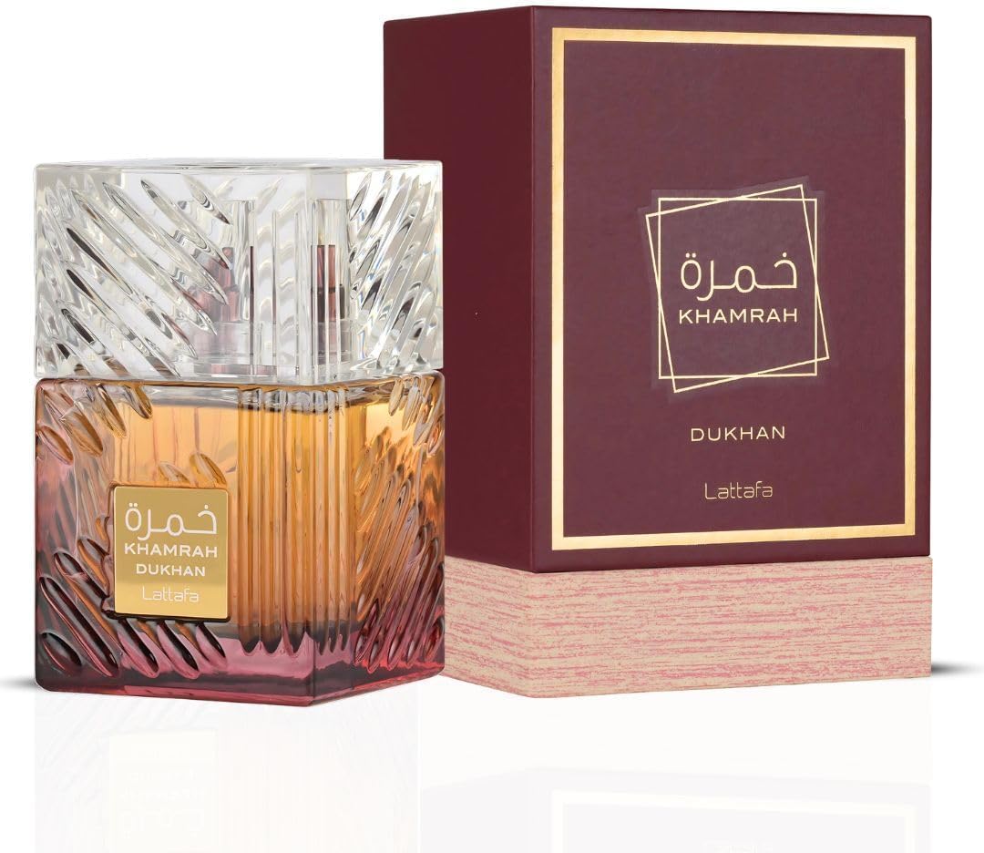 Perfume Khamrah Dukhan Lattafa 100 ml, perfume unisex - Pimento picante ahumado